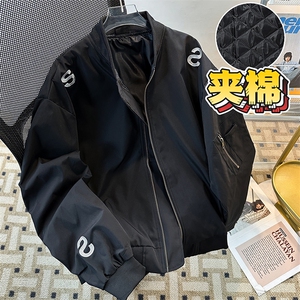 美式字母绣花棒球服棉夹克男女潮宽松情侣飞行棉服MY0891-P80图片