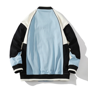 秋季宽松潮流休闲拼色棒球服情侣外套夹克EY3671-P75图片