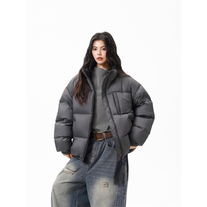 90%绒新标有报韩版宽松羽绒服外套上衣Y993/ P350 现货图片