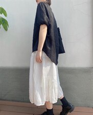 长春花篮，提花针织面料，黑色，白色，蓝色ML，其它，with E Q