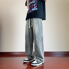新款冰丝牛仔裤男夏季薄款，男装牛仔裤，星座506