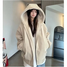 现货！2025年冬季连帽加绒棉服座山雕皮毛外套【网图】TX255-P85，男装棉衣，电商C213(原B265)
