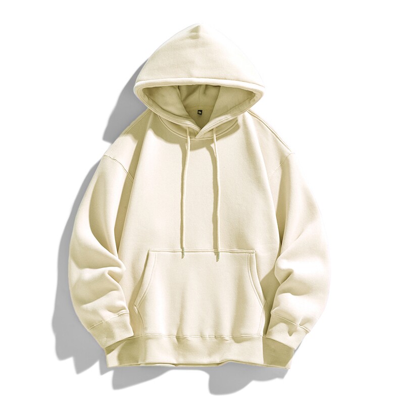 抖音得物高品质二开支持退换25秋冬全棉宽松连帽纯色卫衣HM09，男装卫衣，电商A486