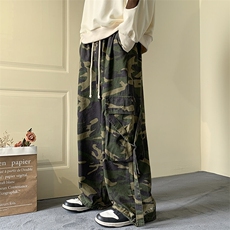 2025年春款复古hiphop嘻哈迷彩工装裤男潮牌休闲束脚裤K23936-P70，男装休闲裤，电商A001-1