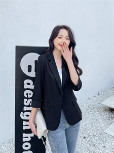 【现货】淑女修身春夏款小西装图片
