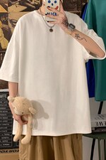 230g抖音品质纯棉短袖t恤男大码短袖男DX17099-P14，男装T恤，电商A040