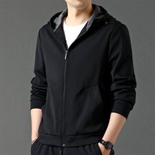 F1755钱塘2020-1秋冬新款高端休闲大货主推男士连帽长袖夹克P105，男装夹克，钱塘207-1