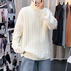 高领毛衣男韩版潮流ins港风套头打底针织衫宽松秋冬线衣MY903-p45，男装针织衫/毛衣，星座1008