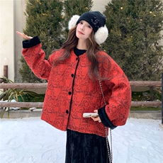 老标90白鸭绒中式风羽绒服（配围巾）W632P335K488，女装羽绒服，2C209