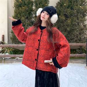老标90白鸭绒中式风羽绒服（配围巾）W632 P335 K488图片