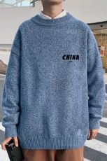 M19248-P45加绒款-P65加厚加绒毛衣男大码毛线衣男针织衫男线衫，男装针织衫/毛衣，电商A040