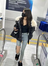 冬季新款天使之翼皮草羽绒服，女装皮草，邱小姐