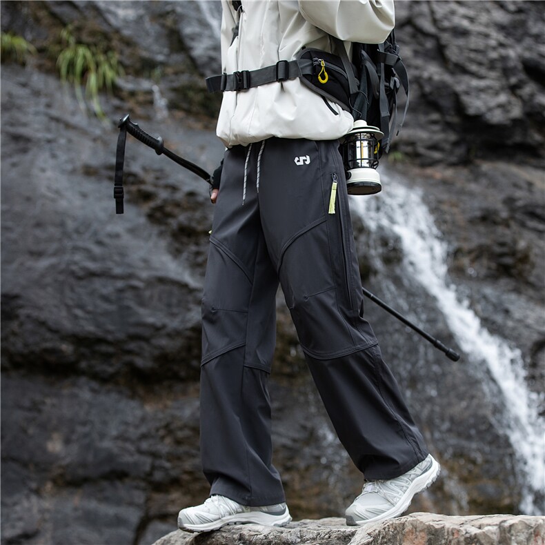wassuphappy户外冲锋裤子男春秋季潮牌登山直筒伞兵裤休闲运动裤,男装休闲裤,电商B315
