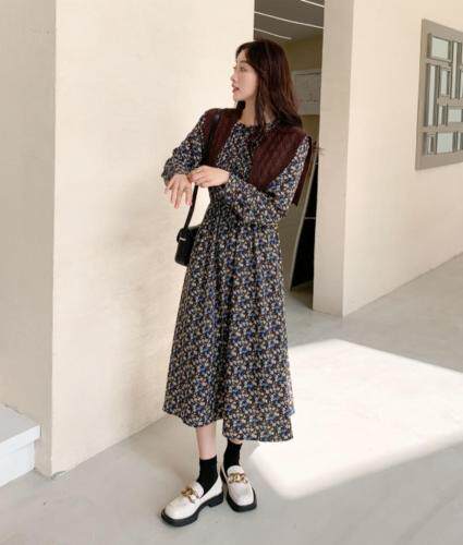 秋季新款连衣裙，女装连衣裙，E莎