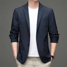 男士西服休闲西装外套男春秋单西秋季中年爸爸装2023新款单件上衣，男装西服，电商B212（原钱塘6029）