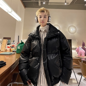 pu皮短款棉服男冬季棉衣外套 MY258  P80 直播图片