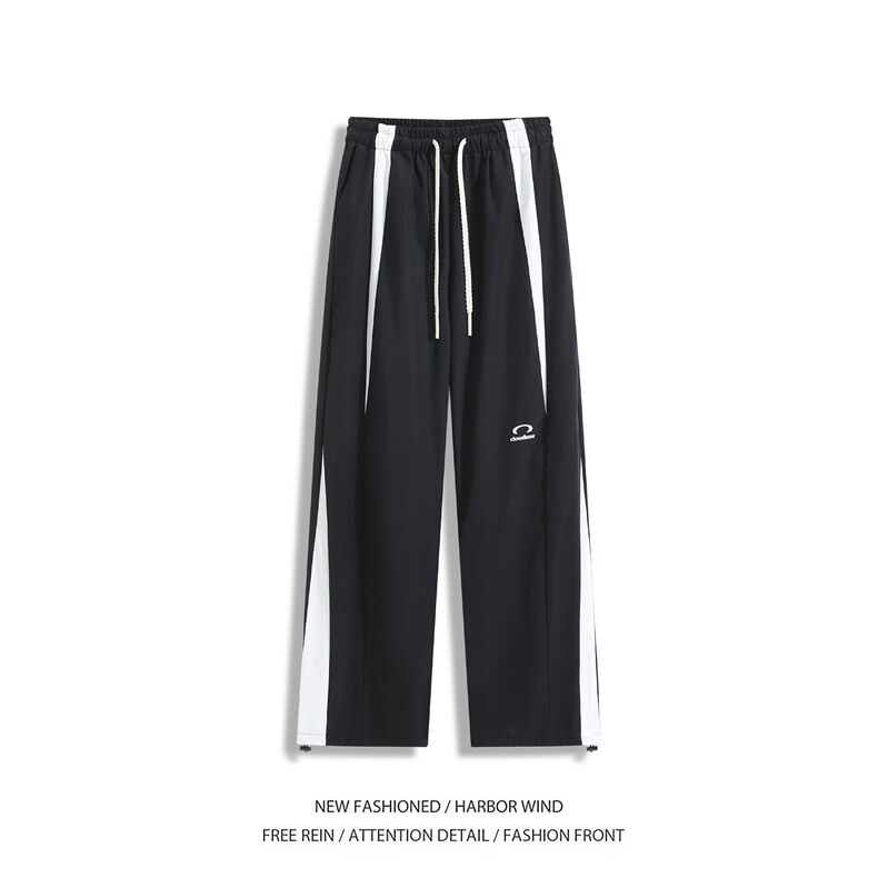 夏季新款美式撞色拼接刺绣设计速干休闲裤B315-K25454-特p35控68,男装休闲裤,电商B315