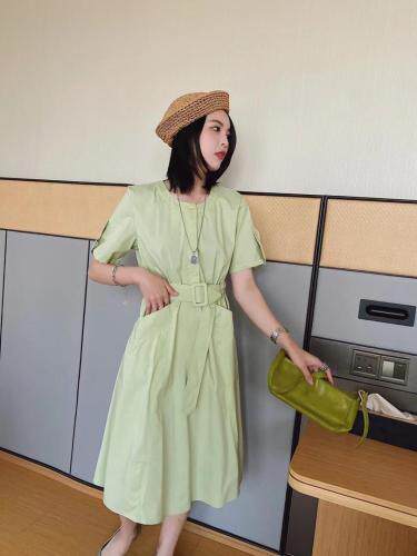 ［爱美欧］夏季新款收腰显瘦连衣裙，女装连衣裙，爱美欧