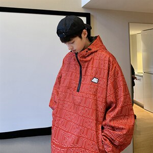 Wt158-P52满印花山系机能冲锋衣外套夹克图片