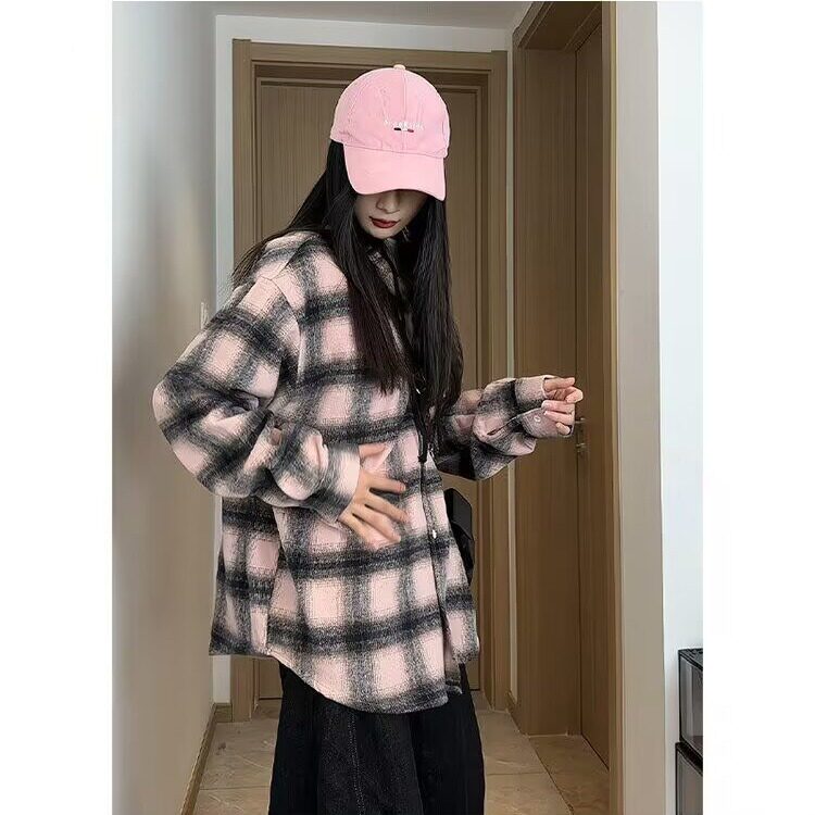 衬衫外套男长袖春秋季薄款美式时尚潮流痞帅格子情侣衬衣男款,男装衬衫,星座1210-1