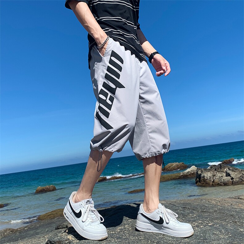 韩版ins休闲潮流七分裤男宽松大码7分裤中裤子221,男装休闲裤,电商C305A