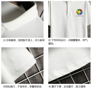 PL57101-P35 翻领短袖polo衫男大码胖子半袖t恤男有领保罗衫图片