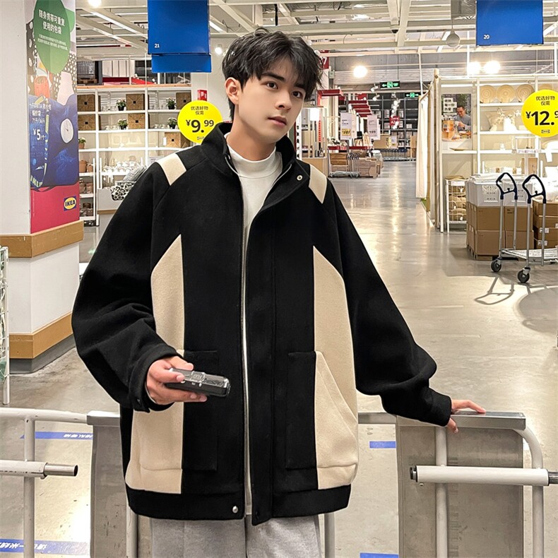 男装呢料大衣 2026秋冬季新款毛呢大衣男生外套XZ514-2-F599-P115图片
