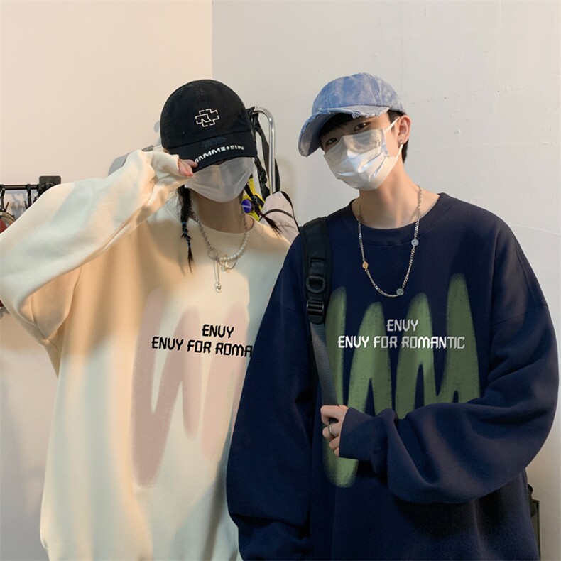 ！圆领卫衣男装港风长袖T恤男外套男WY149-P28,男装卫衣,电商B367