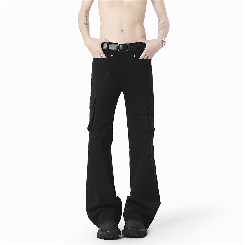 现货迷彩工装修身微喇S-5XL大码牛仔裤男78011特P45控78立体白底，男装牛仔裤，星座227-7