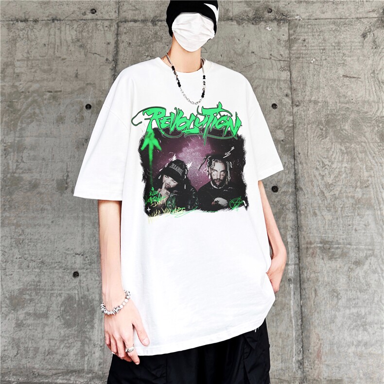 24夏季新款街头潮牌时尚个性印花短袖t恤中性XZ301B-JB4402-p28,男装T恤,星座301B