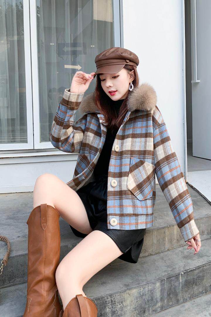 【】冬季里的大！大毛领夹派克服，其它，布丁花