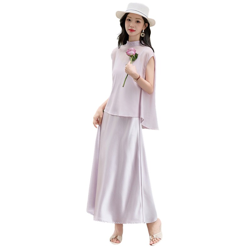 2026漂亮吊带连衣裙+上衣两件套夏天巨好看的套装女,女装套装/套裙,尚洛菲