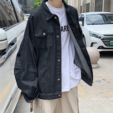 春季牛仔外套男韩版潮流夹克潮牌ins港风宽松帅气上衣J522-p55，男装工装外套，星座1008-2