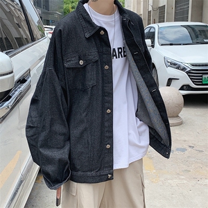 春季牛仔外套男韩版潮流夹克潮牌ins港风宽松帅气上衣J522-p55图片