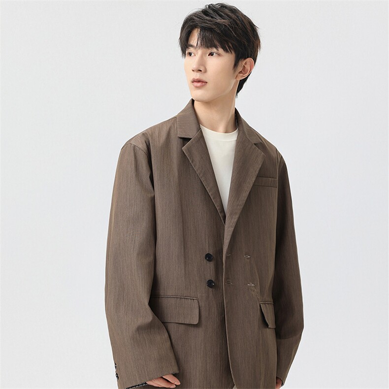 得物二开复古高级感西服外套男秋季潮流小众休闲衬衫JK1248-P70,男装西服,星座1103-3