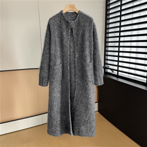 2025年秋季花式拉绒腰带开衫时尚百搭通勤简约休闲，女装羊毛衫，绒崒