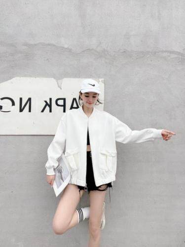 复合棒球外套，女装，MZ 原创