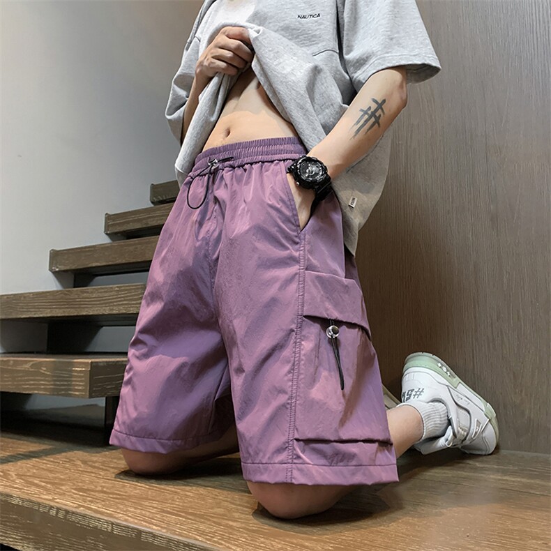 主推夏季工装短裤男宽松工装裤直筒情五分裤A436-6201-P35,男装牛仔裤,电商A436