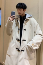 1港风酒店牛角扣加棉呢大衣男可拆卸帽外套男FY8716P138控188，女装短外套，星座226-2