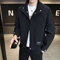 JK905-P85外套2026新款潮流青年休闲夹克衫男装立领上衣服，男装夹克，星座507A（原星座306B-2）