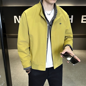 JK892-P85 2026年春季新款男装时尚夹克ins潮立领工装外套男图片