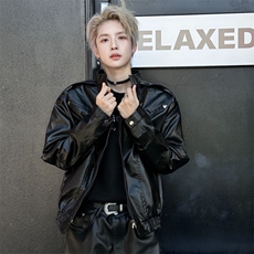 (自家图)美式复古短款垫肩皮衣外套飞行员夹克7004-p98,男装夹克,星座910B,四季星座 (自家图)美式复古短款垫肩皮衣外套飞行员夹克7004-p98,男装夹克,星座910B,四季星座