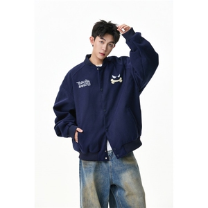 美式趣味刺绣插肩袖棒球服外套    WT2520-P90-控158图片