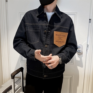 秋冬店主风轻熟小伙夹克休闲宽松牛外套男A236-JK-3035-P115图片