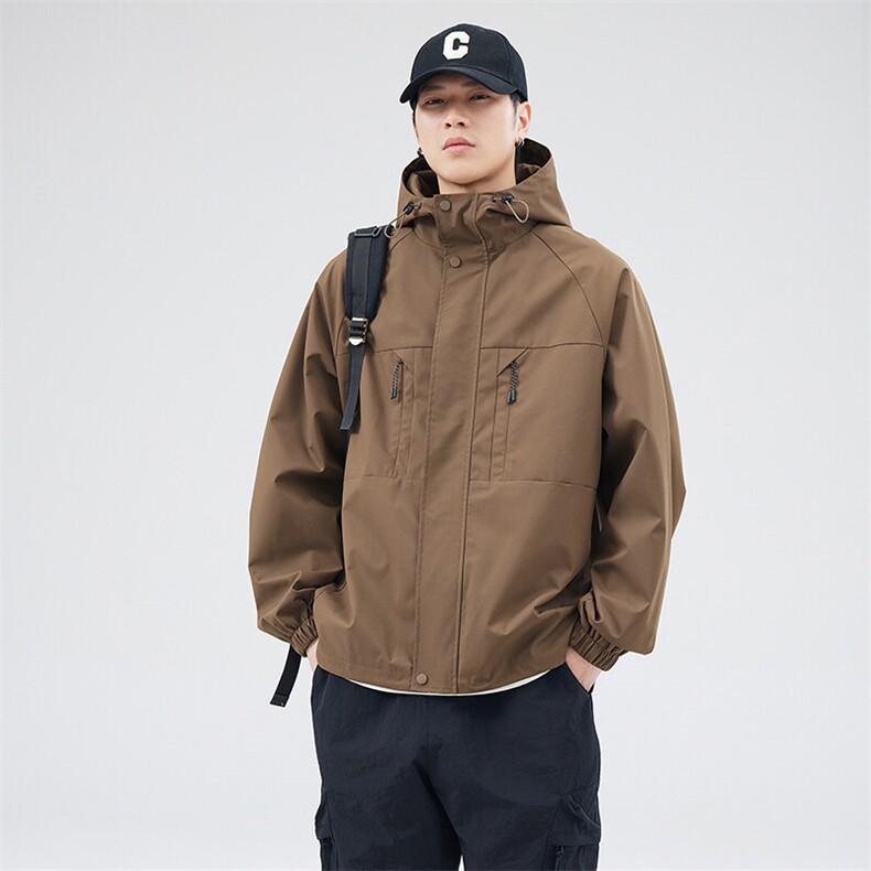 秋季现货户外夹克男连帽冲锋衣外套DSA157B-JK7814-P70,男装夹克,电商A157B