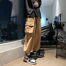 原宿风裤子男休闲纯立体大口袋长裤K208P36，男装休闲裤，星座1116-2