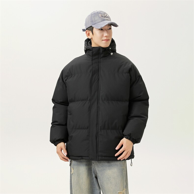 现货抖音得物可供视频三防加厚羽绒连帽棉衣外套面包棉服WM1277,男装棉衣,电商A486