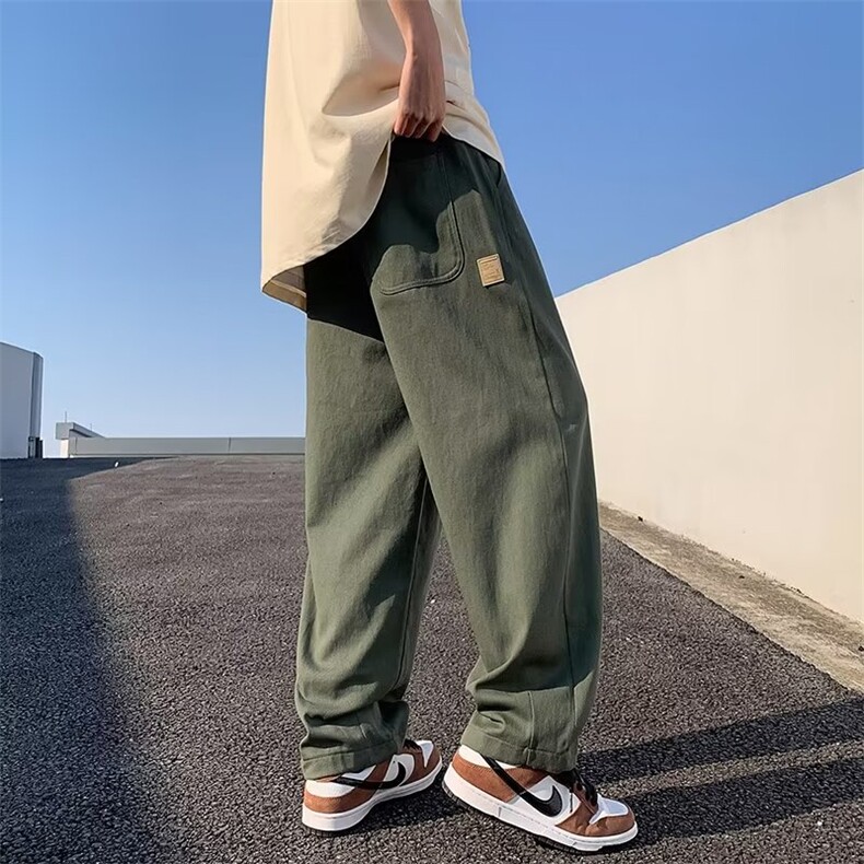 休闲裤男港风潮流帅气个性2023春夏季ins宽松百搭工装裤K3439-P35,男装休闲裤,星座412-3