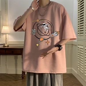 麂皮绒短袖t恤男大码半袖男 JD82142-P25图片