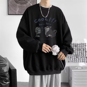 卡通小狗t恤男款短袖夏季少年感宽松纯棉潮牌潮流情侣五分袖体恤图片
